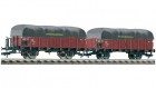 521607 Fleischmann Set of 2 Gondola cars covered with tarpaulin